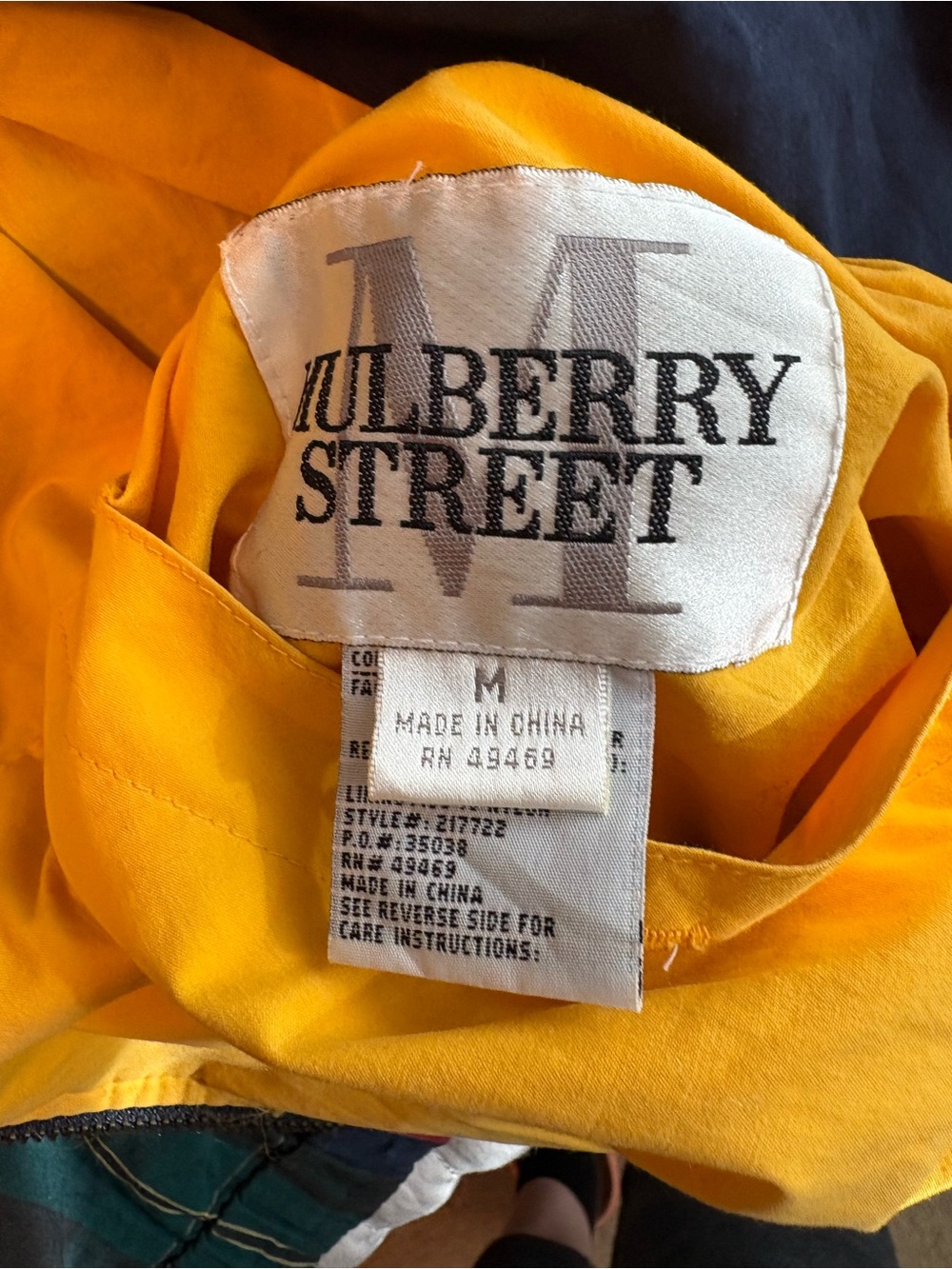 Mulberry Street Vintage Color Block Reversible Bomber Jacket-EUC - Picture 6 of 12